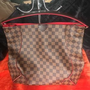 Louis Vuitton Caissa Hobo Damier Ebene Handbag